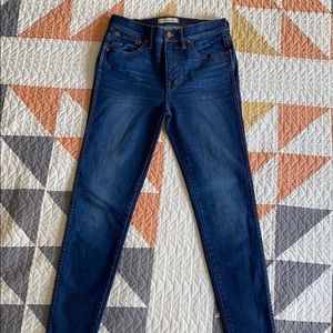 Madewell 9” high riser skinny skinny jeans